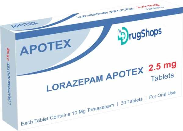 Lorazepam 2.5mg Tablets Drugshops.net